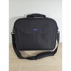 Dell Deluxe Laptop Computer Carrying Case Shoulder Messenger Tote Bag, Black